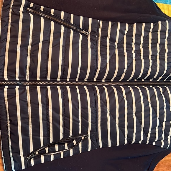 20. Maurices navy and cream stripe vest - Picture 2 of 7